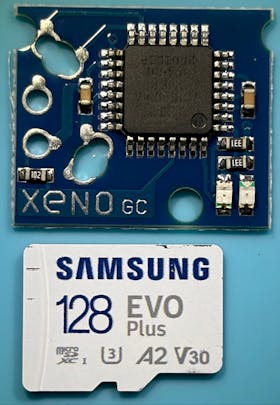 MicroSD card for scale