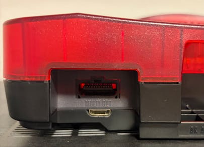 Added mini HDMI port below stock port