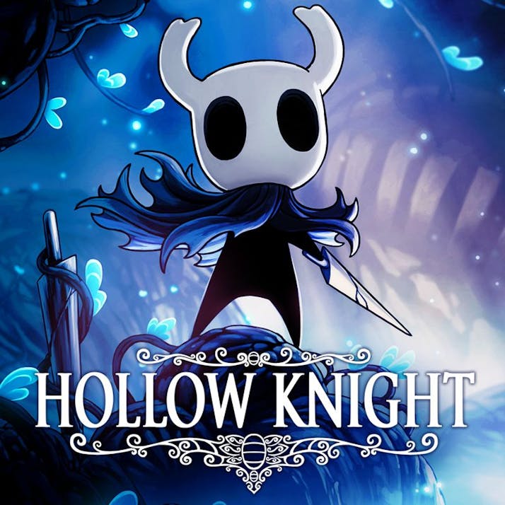 Hollow Knight cover art depicting The Knight.