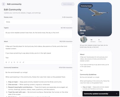 Screenshot 3 with a working test description