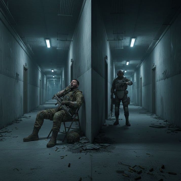 the so-called endgame in extraction-shooters is more or less like this (boring)