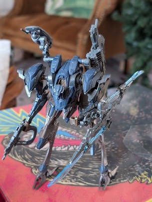 A completed Steel Haze model kit