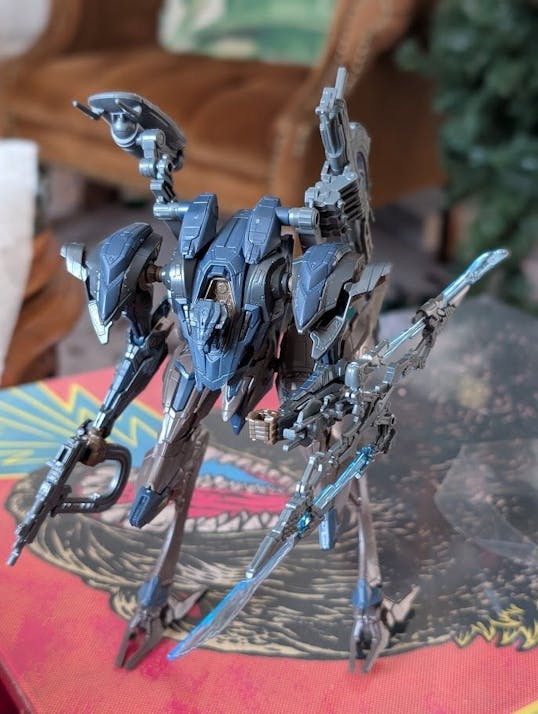 A completed Steel Haze model kit