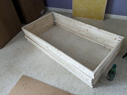 some assembled frames