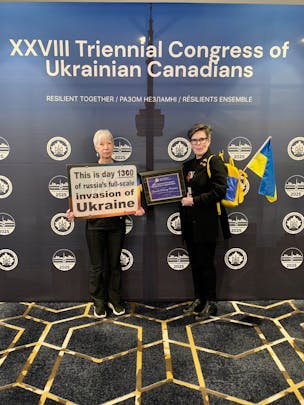 UCC President’s Certificate of Appreciation for your unwavering dedication to Ukraine’s fight for freedom."