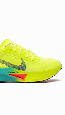 Sawtooth Replacement Laces for Nike ZoomX Vaporfly Scream Green. Perfect for replacing worn running shoe laces with style and flair!