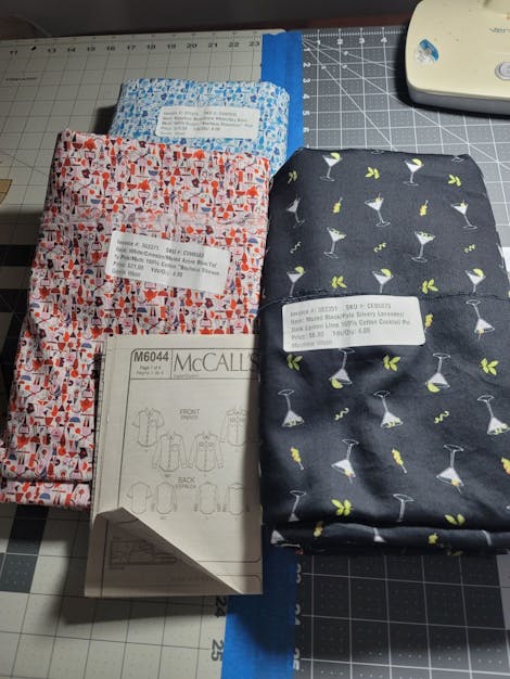 At least one of the fabrics (I used Nikko versus the Bauhouse Tana Lawn)