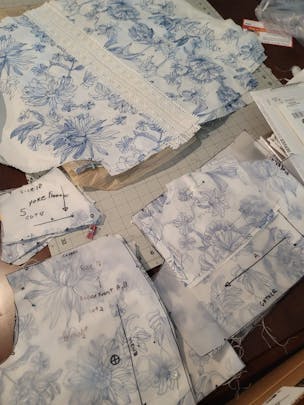 all the pieces cut out.