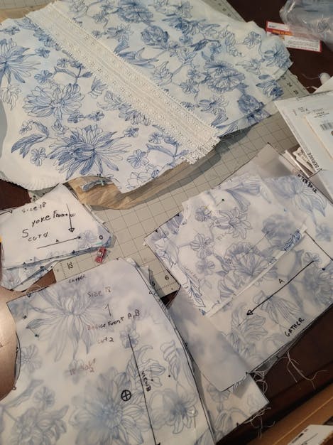 all the pieces cut out.