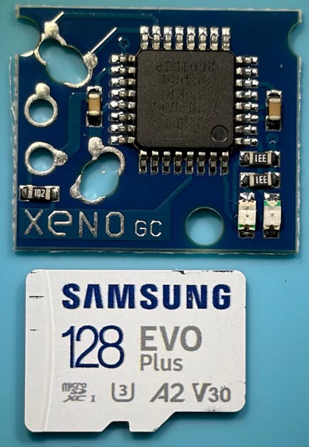 MicroSD card for scale